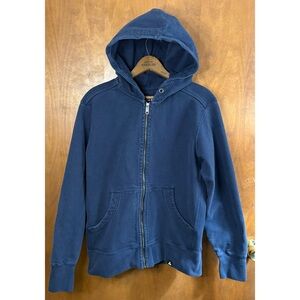 American Giant Navy Blue Classic Full Zip Hoodie Heavyweight Cotton Athletic Y2K